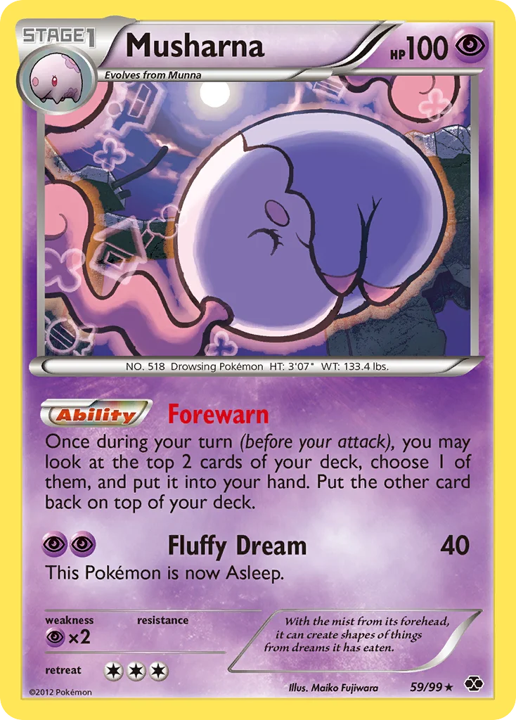 Musharna Pokemon card
