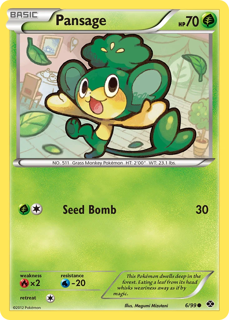 Pansage Pokemon card