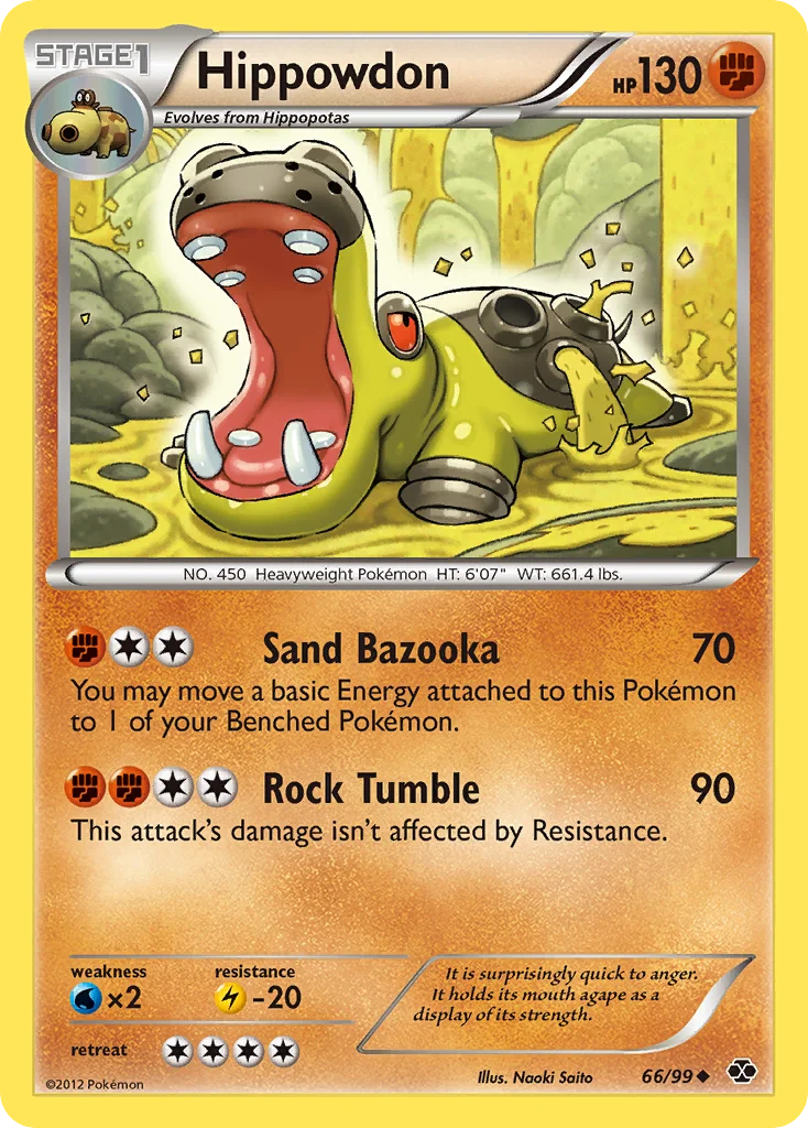 Hippowdon Pokemon card