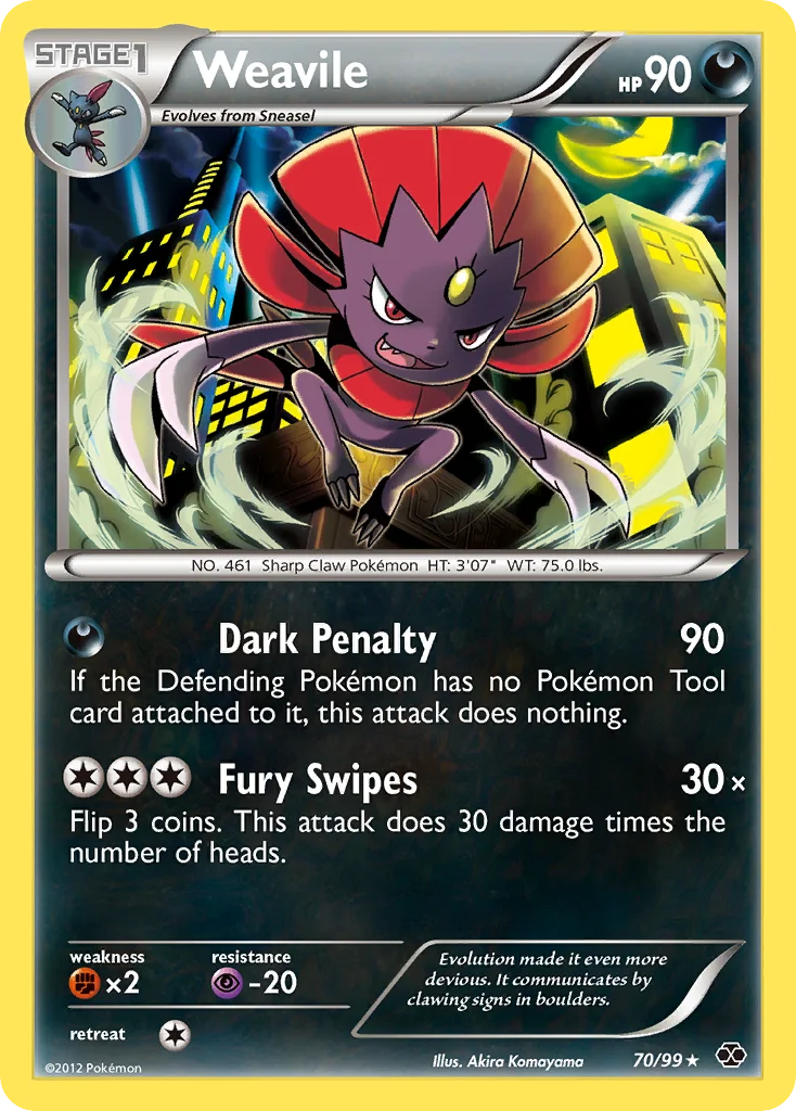 Weavile Pokemon card