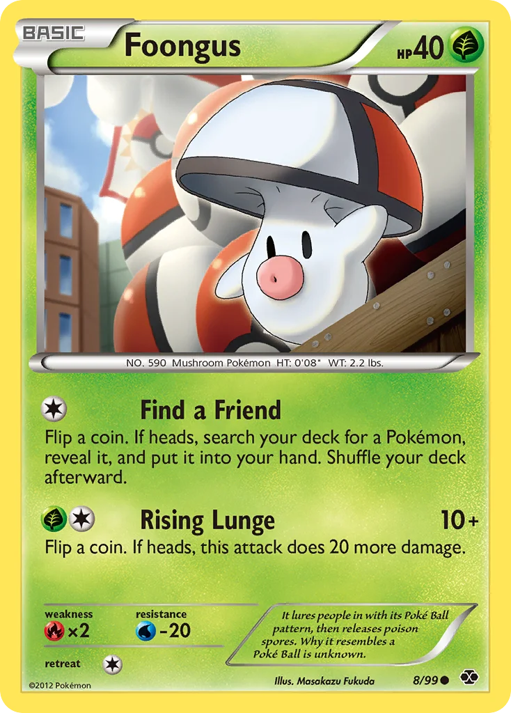 Foongus Pokemon card