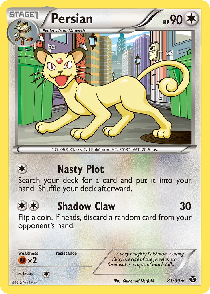 Persian Pokemon card