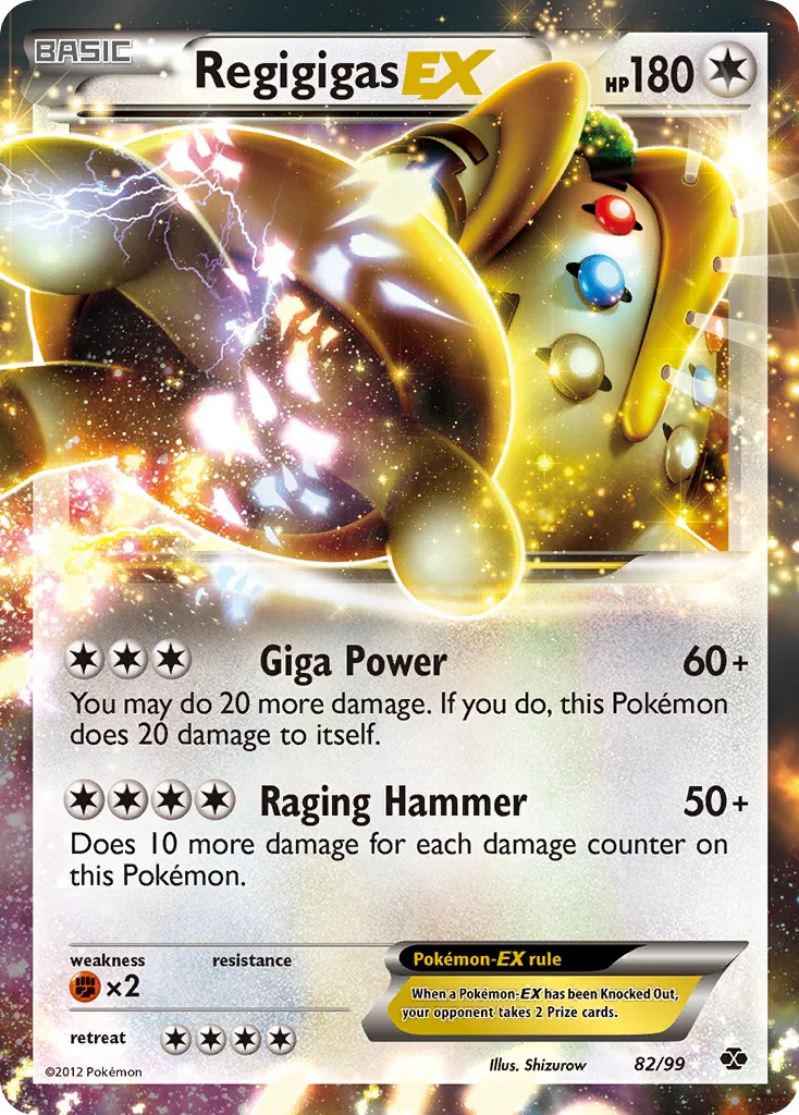 Regigigas-EX Pokemon card