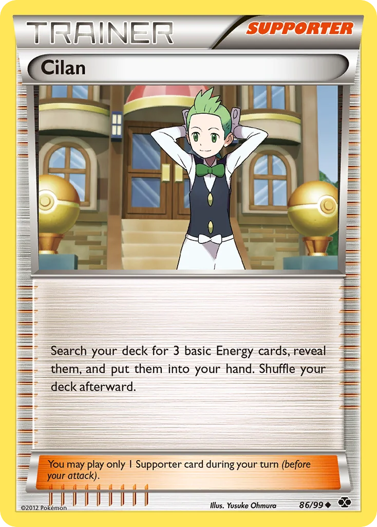 Cilan Pokemon card