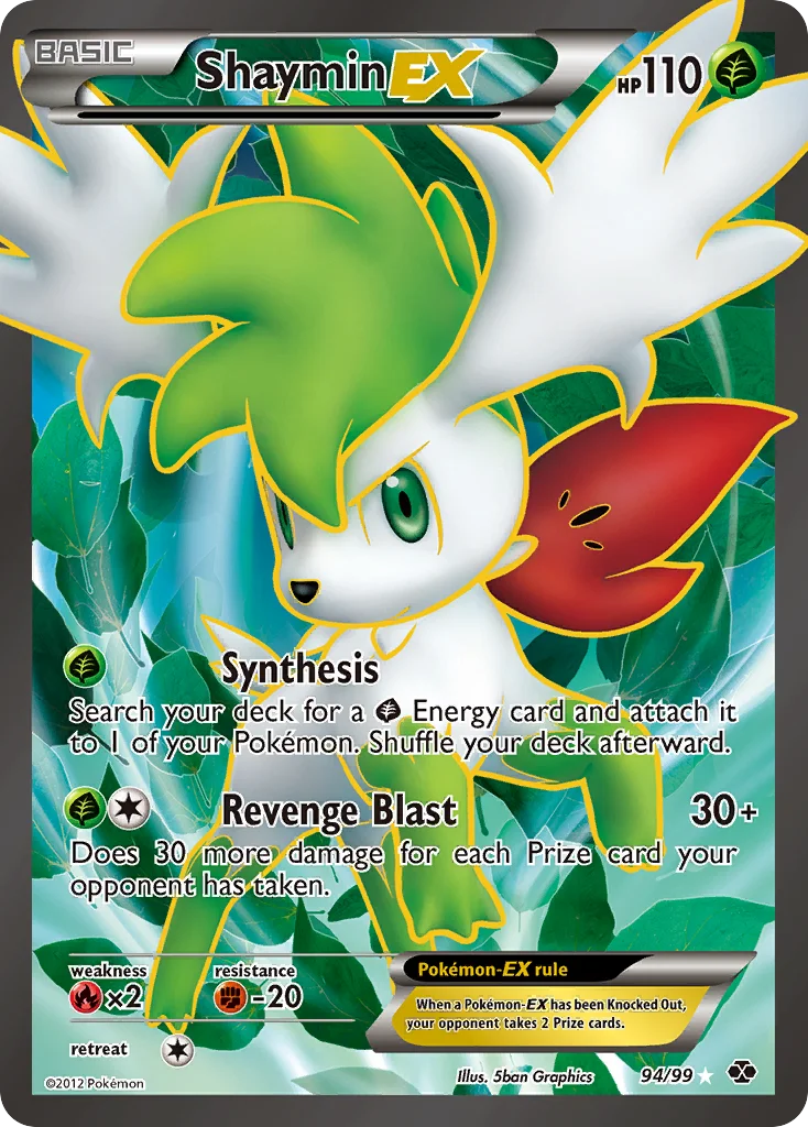 Shaymin-EX Pokemon card