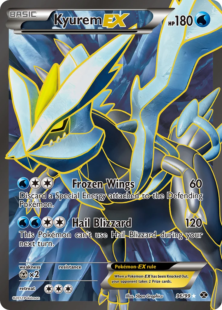 Kyurem-EX Pokemon card