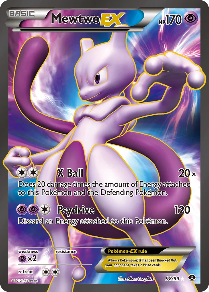 Mewtwo-EX Pokemon card