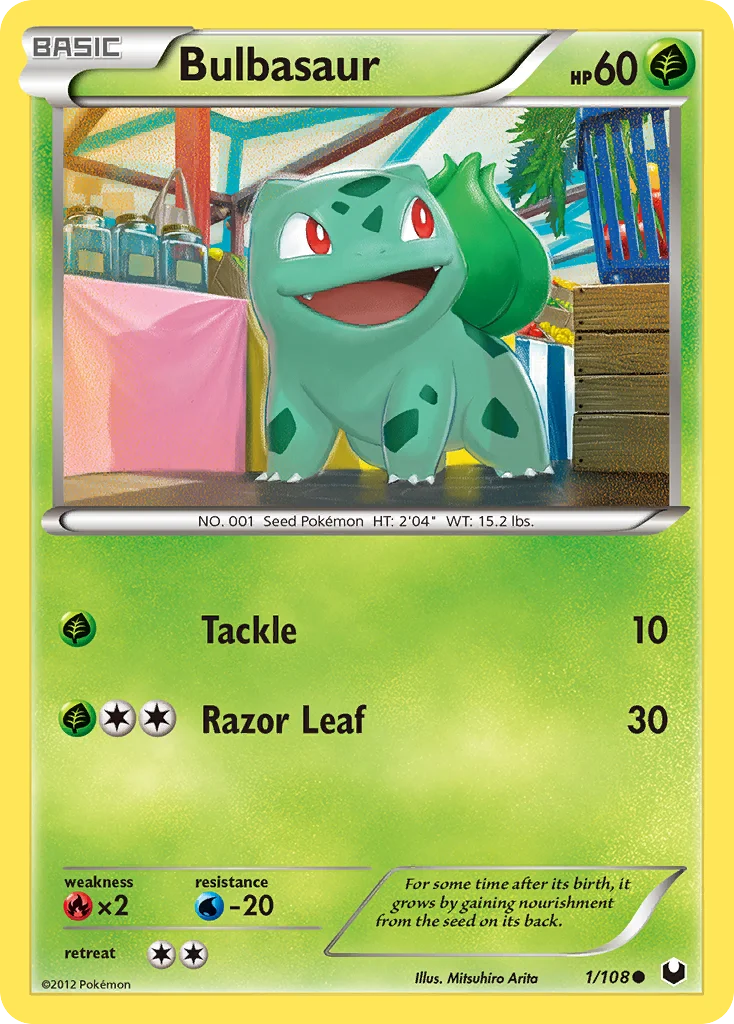 Bulbasaur Pokemon card