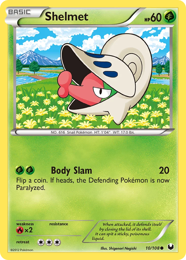 Shelmet Pokemon card
