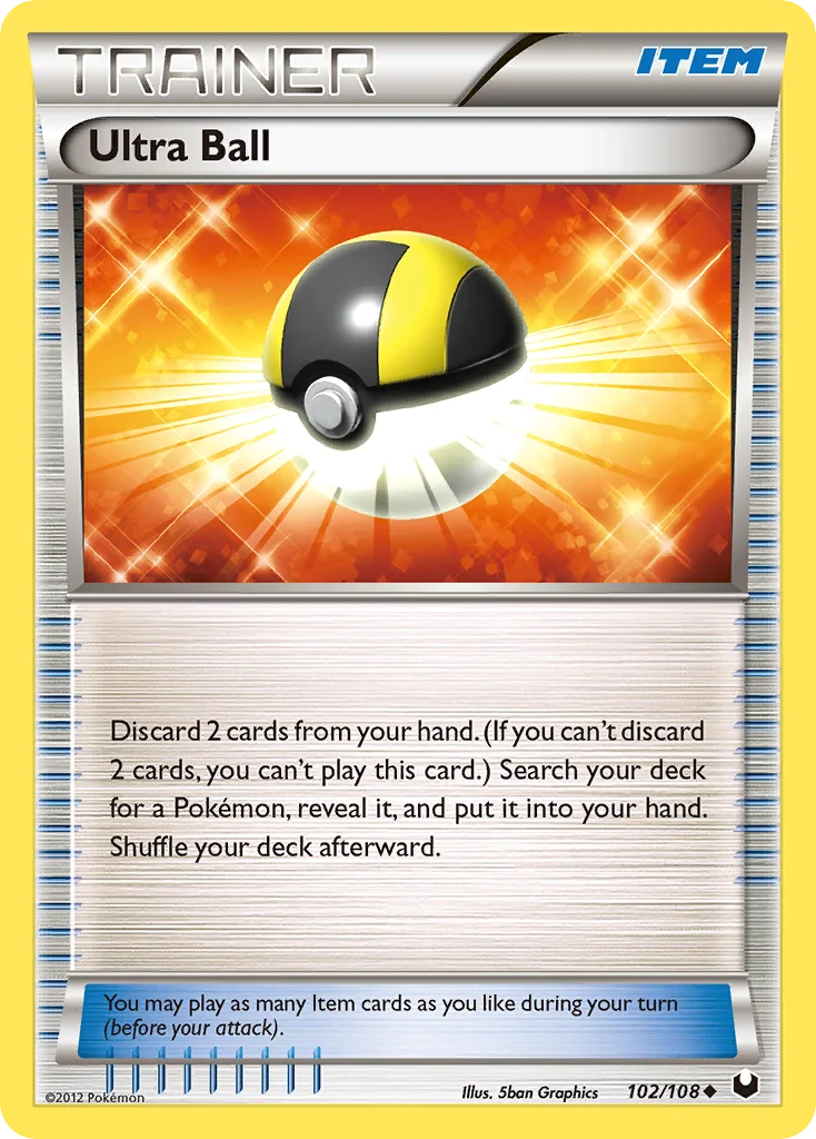 Ultra Ball Pokemon card