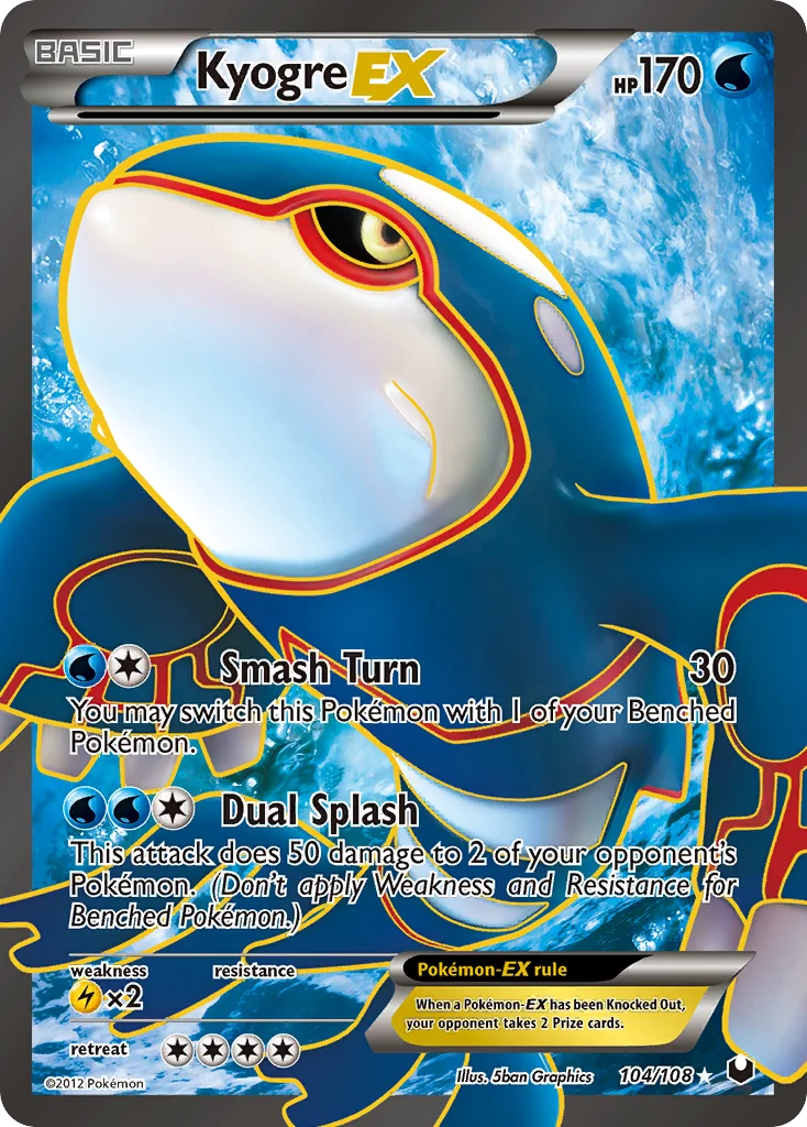 Kyogre-EX Pokemon card