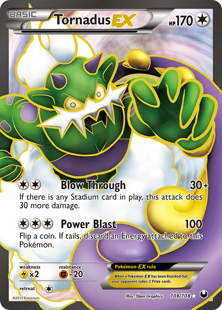 Tornadus-EX Pokemon card