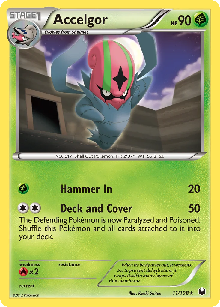 Accelgor Pokemon card