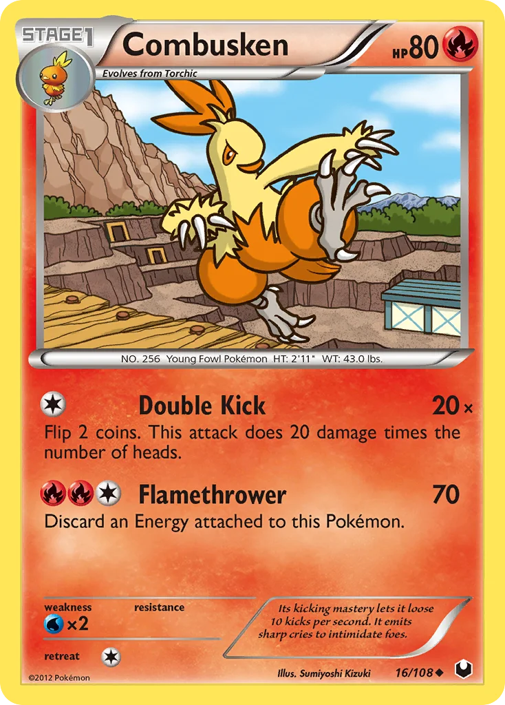 Combusken Pokemon card