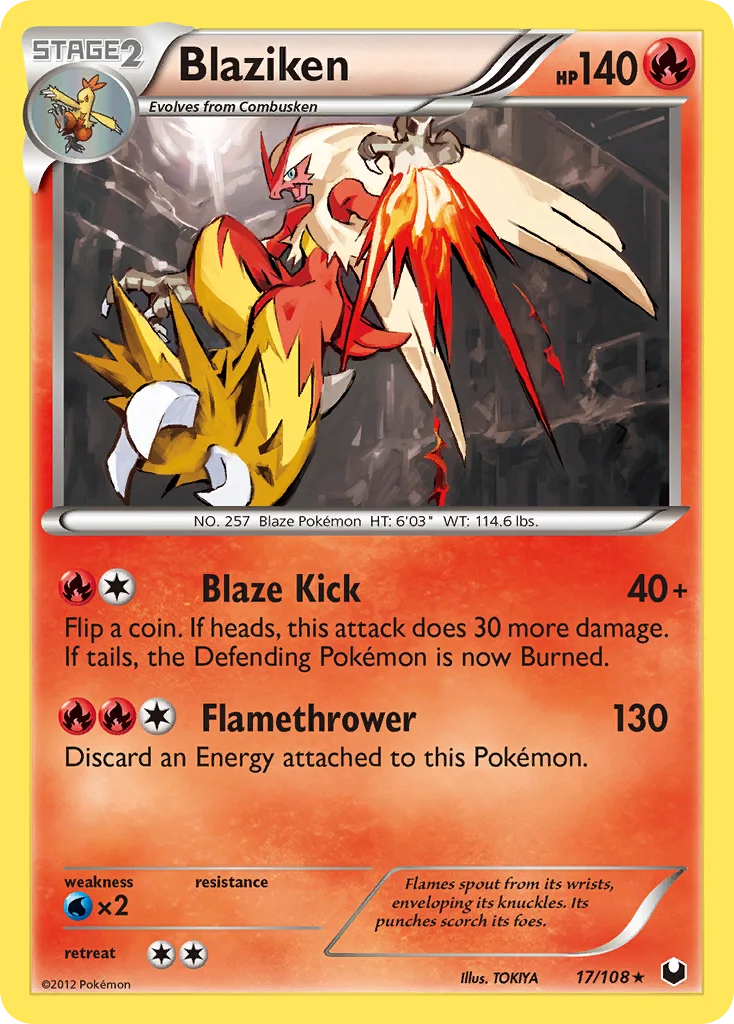 Blaziken Pokemon card