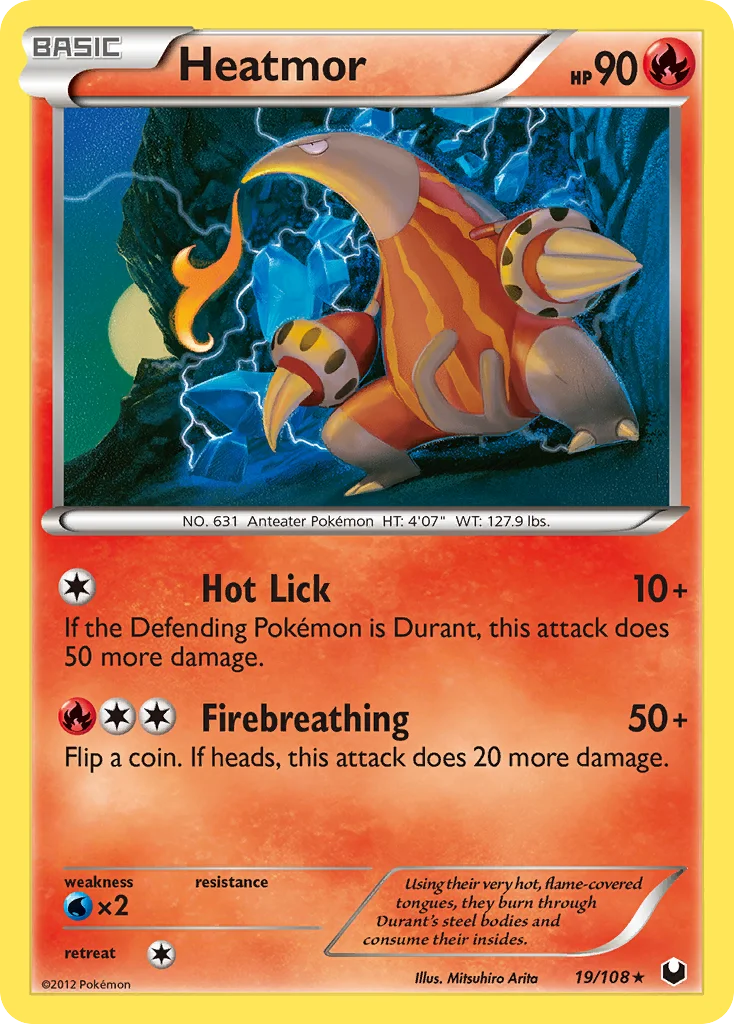Heatmor Pokemon card