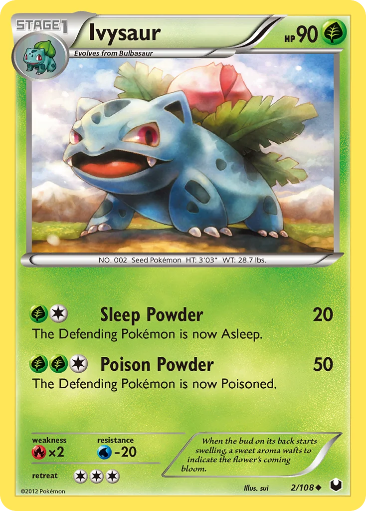 Ivysaur Pokemon card