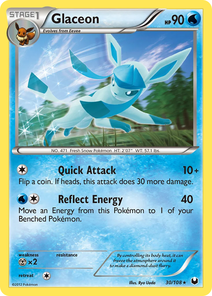 Glaceon Pokemon card