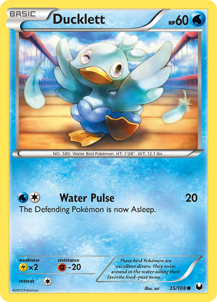 Ducklett Pokemon card