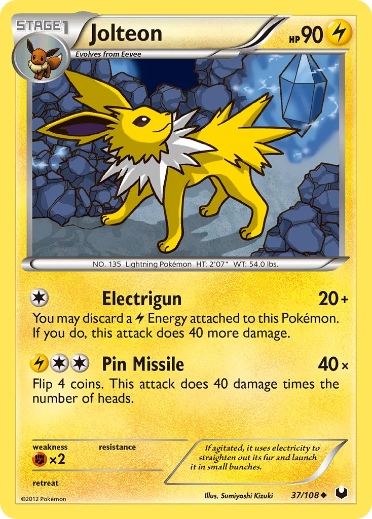 Jolteon Pokemon card