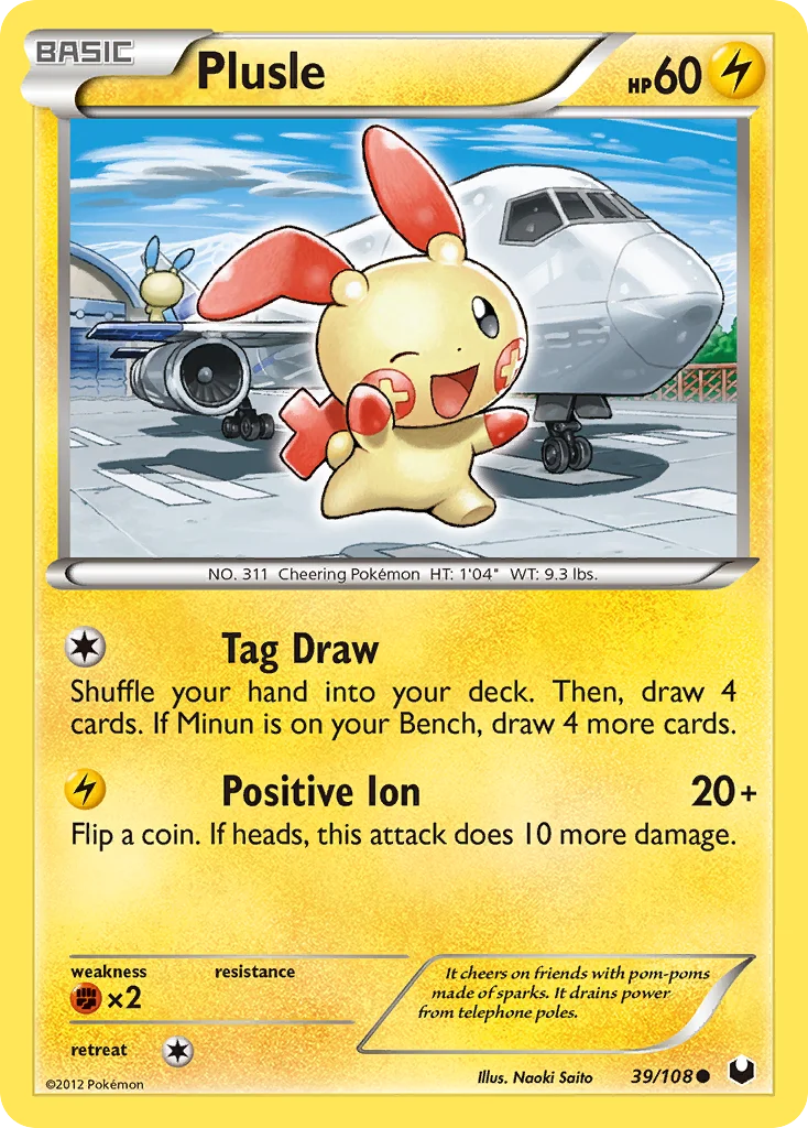 Plusle Pokemon card