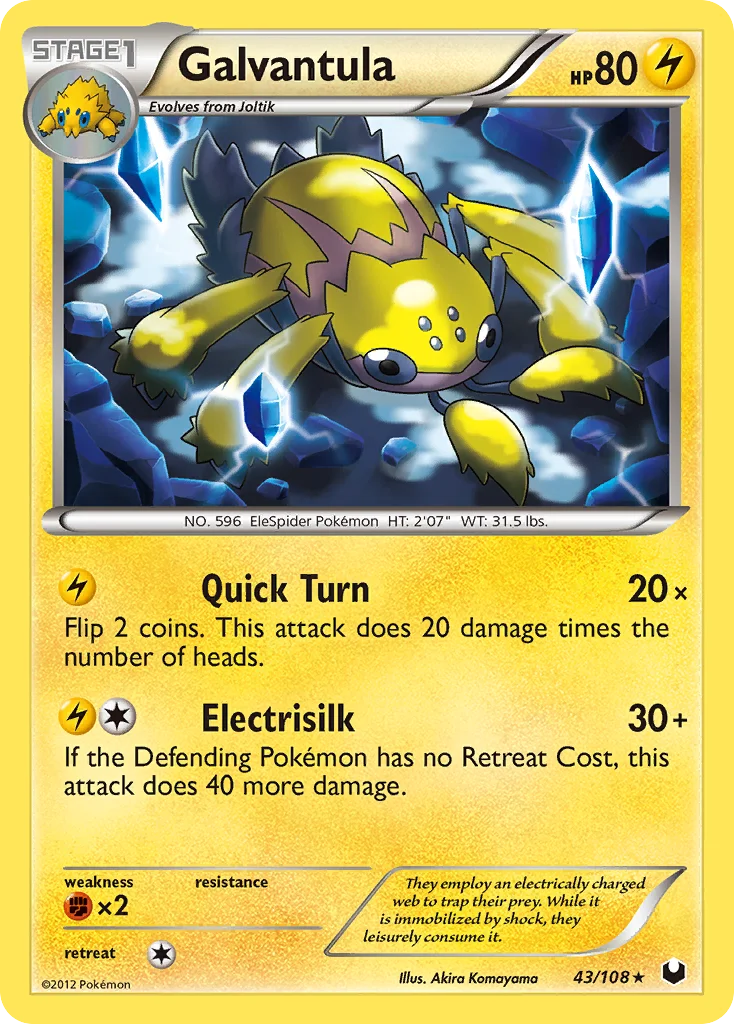 Galvantula Pokemon card