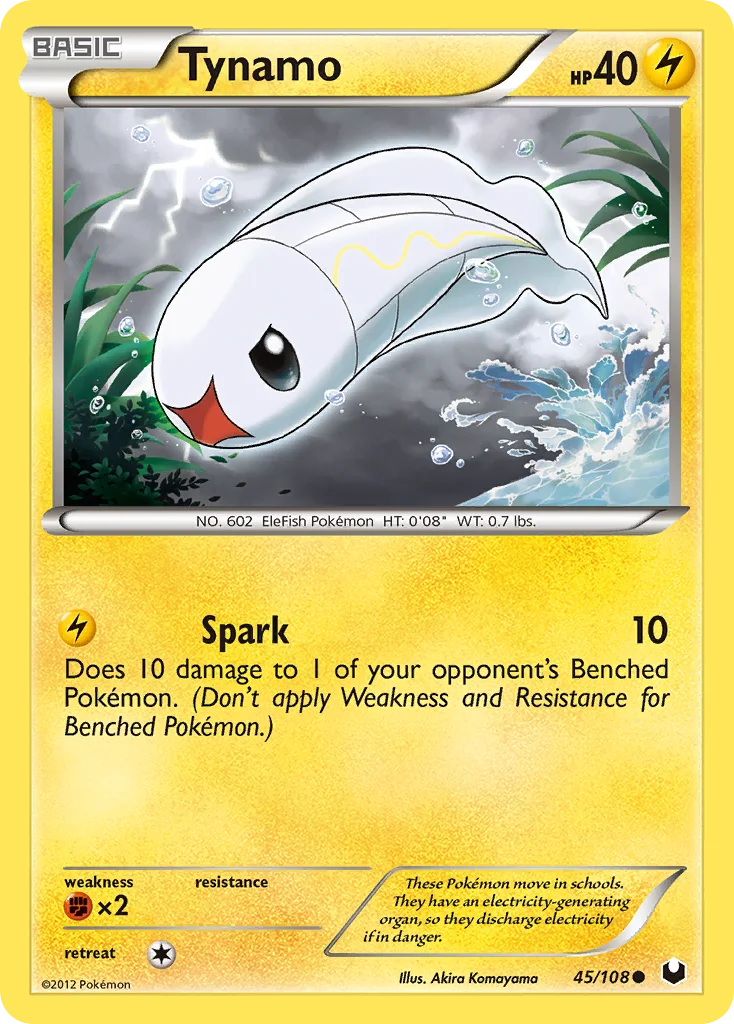 Tynamo Pokemon card