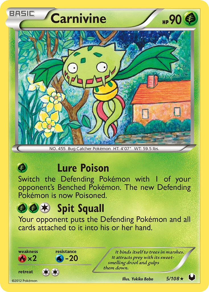 Carnivine Pokemon card
