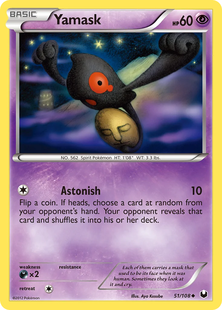 Yamask Pokemon card