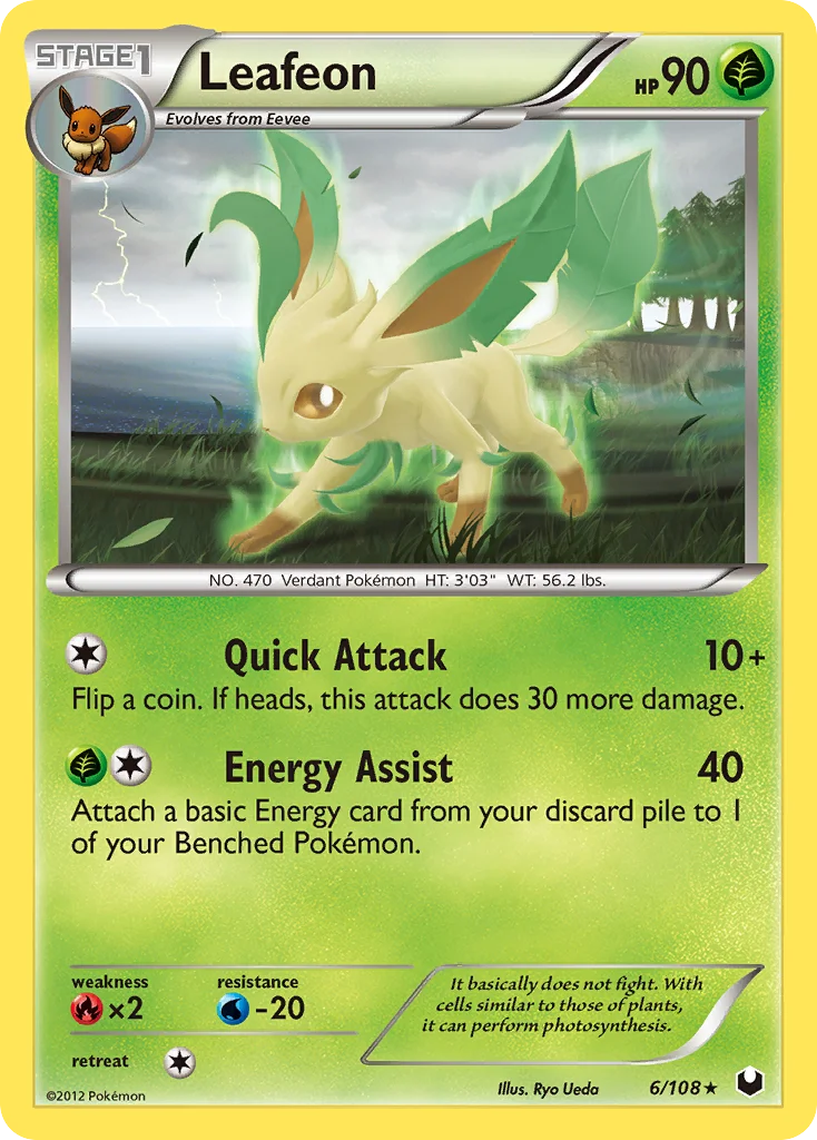 Leafeon Pokemon card
