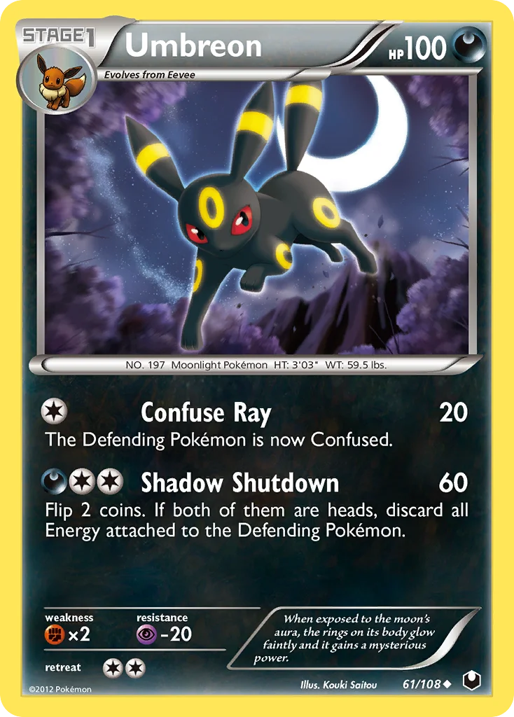 Umbreon Pokemon card