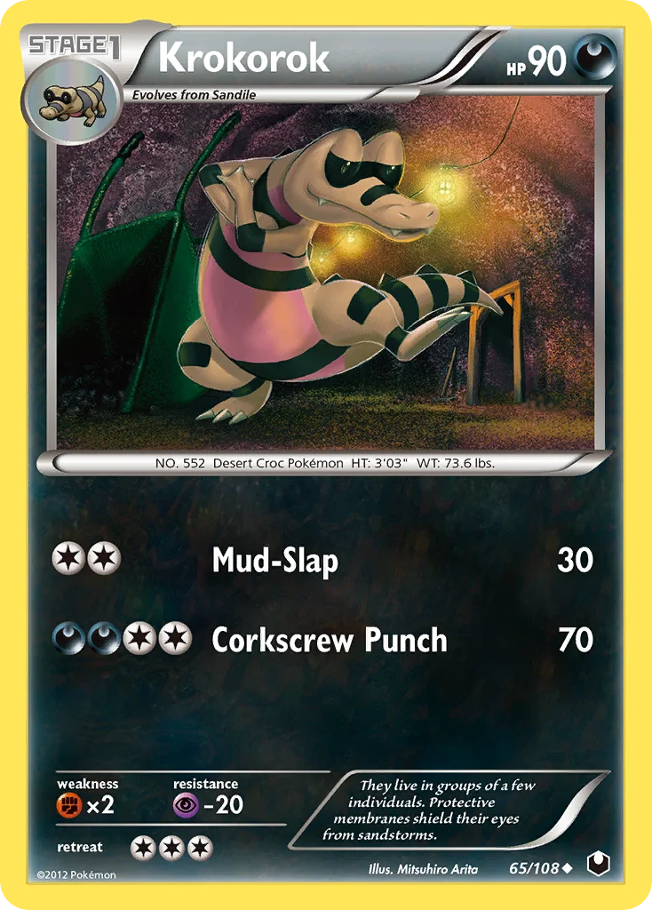 Krokorok Pokemon card