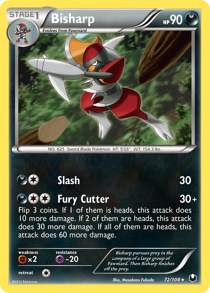 Bisharp Pokemon card