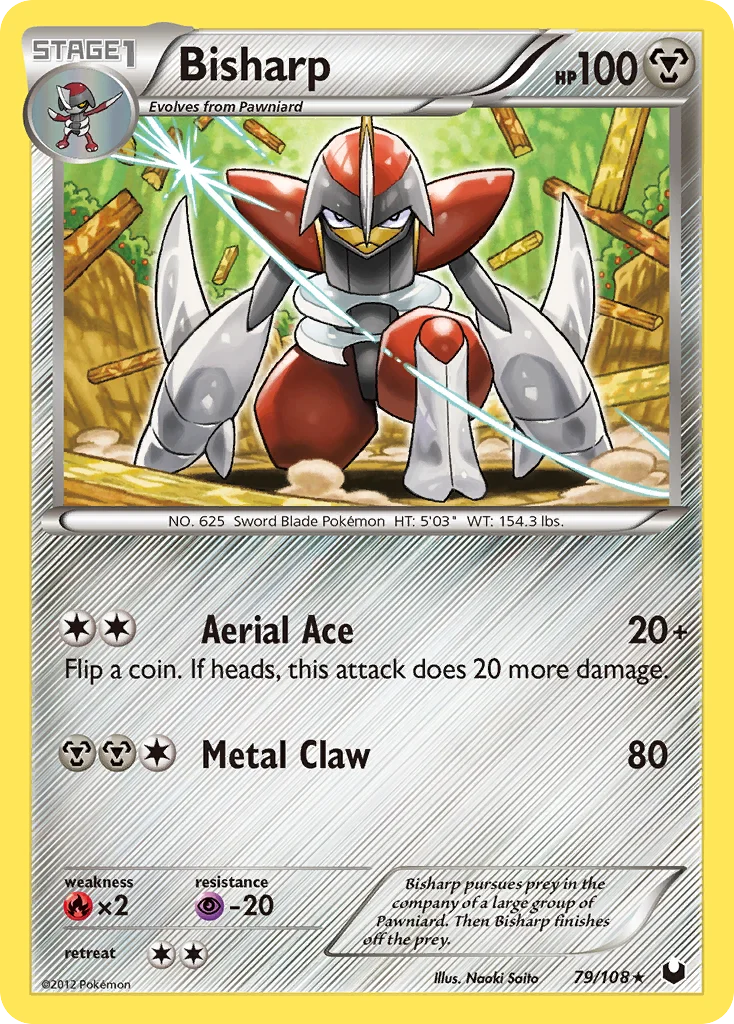 Bisharp Pokemon card