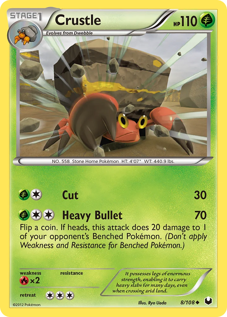 Crustle Pokemon card