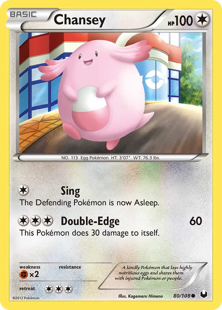 Chansey Pokemon card