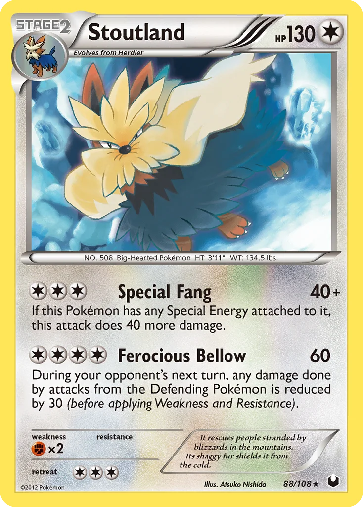 Stoutland Pokemon card