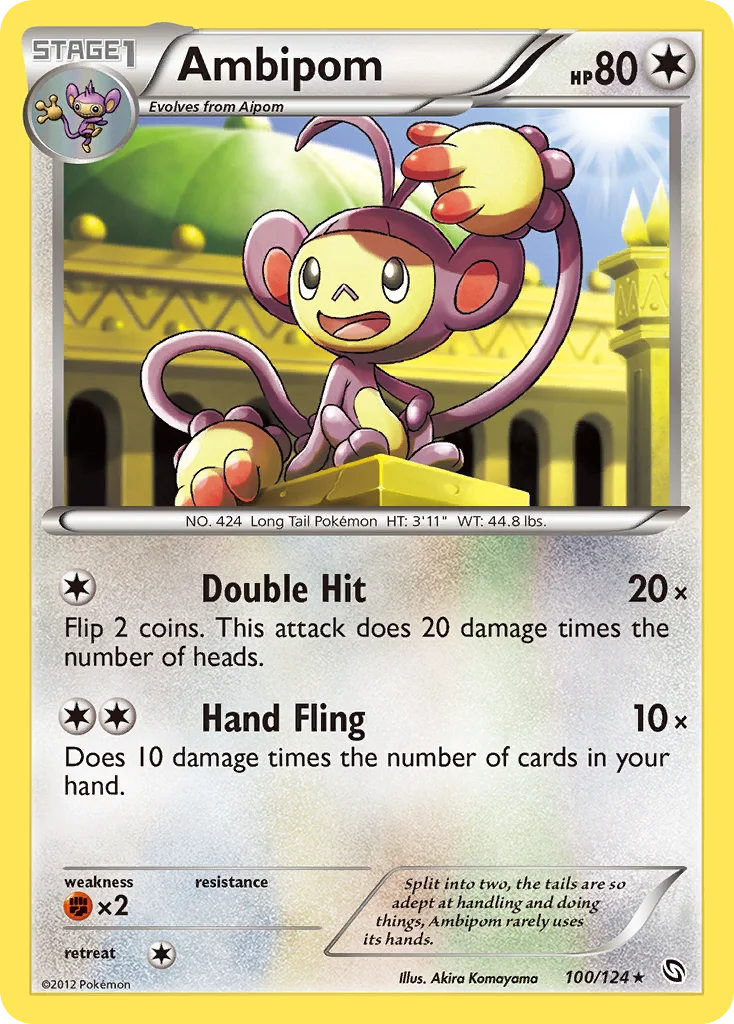 Ambipom Pokemon card