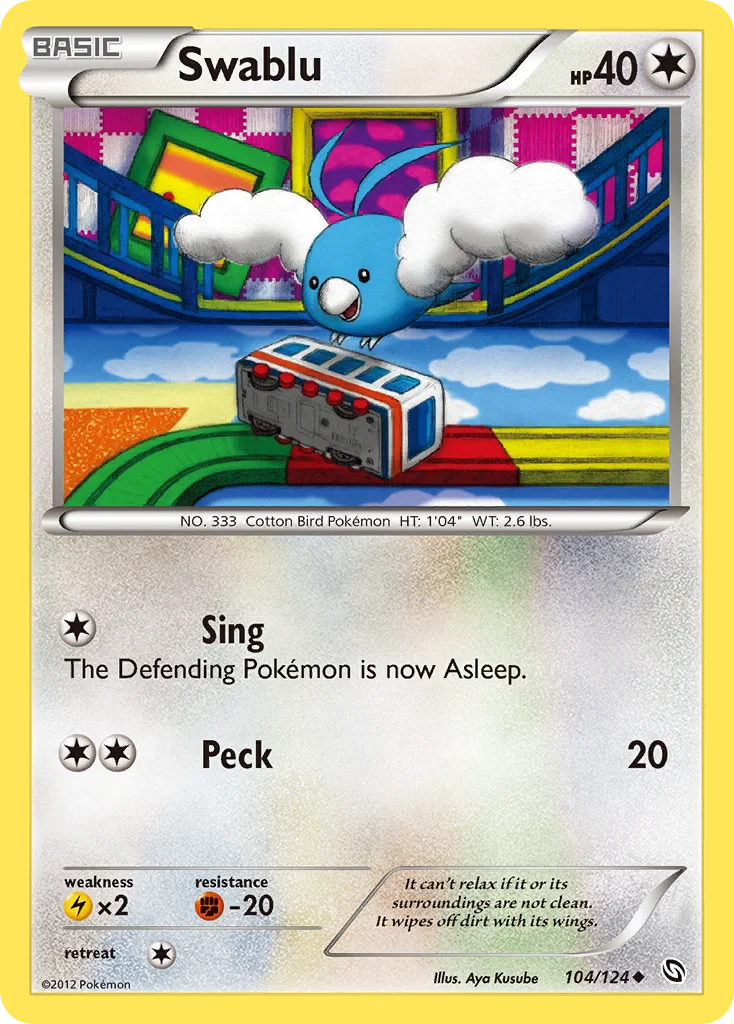 Swablu Pokemon card