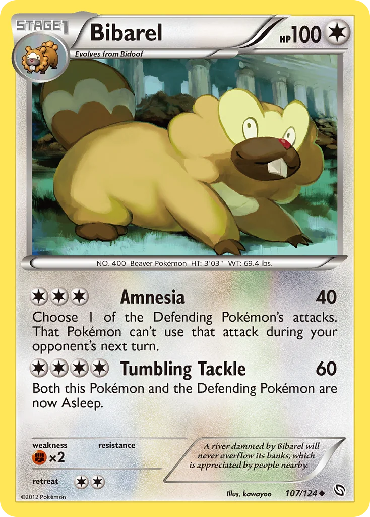 Bibarel Pokemon card