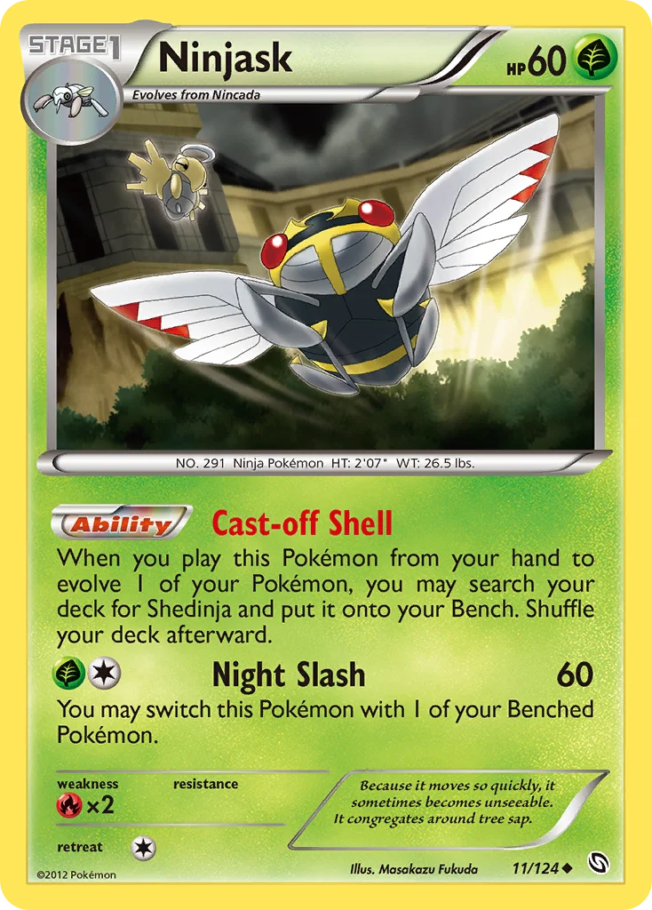 Ninjask Pokemon card