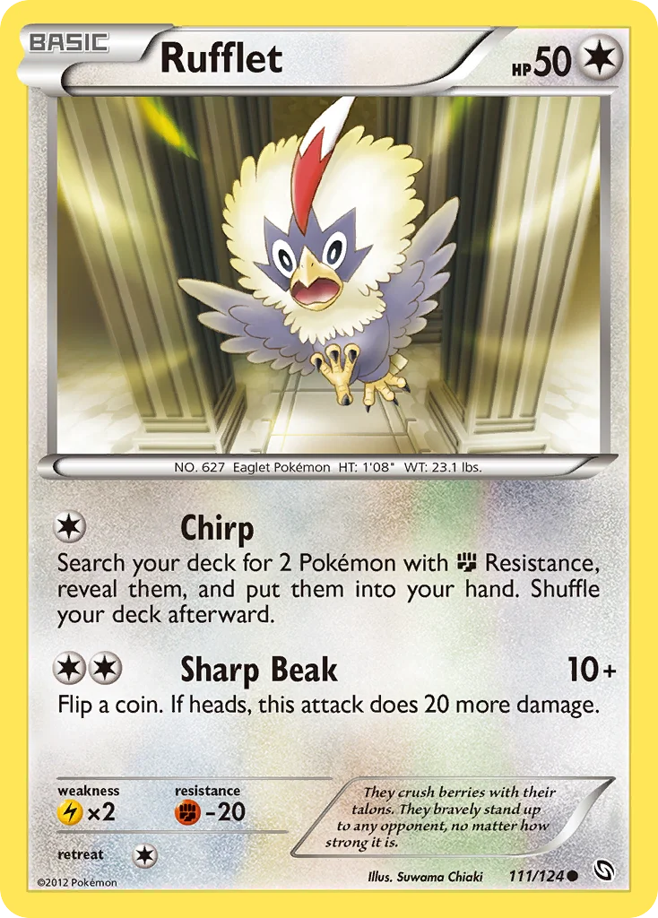 Rufflet Pokemon card