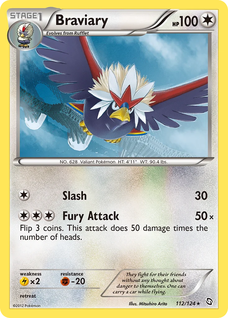 Braviary Pokemon card