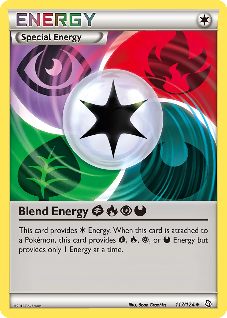 Blend Energy GrassFirePsychicDarkness Pokemon card