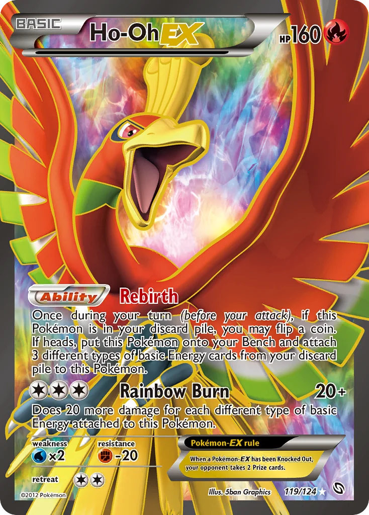Ho-Oh-EX Pokemon card