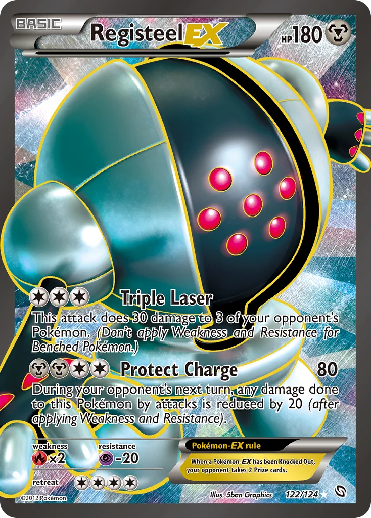 Registeel-EX Pokemon card