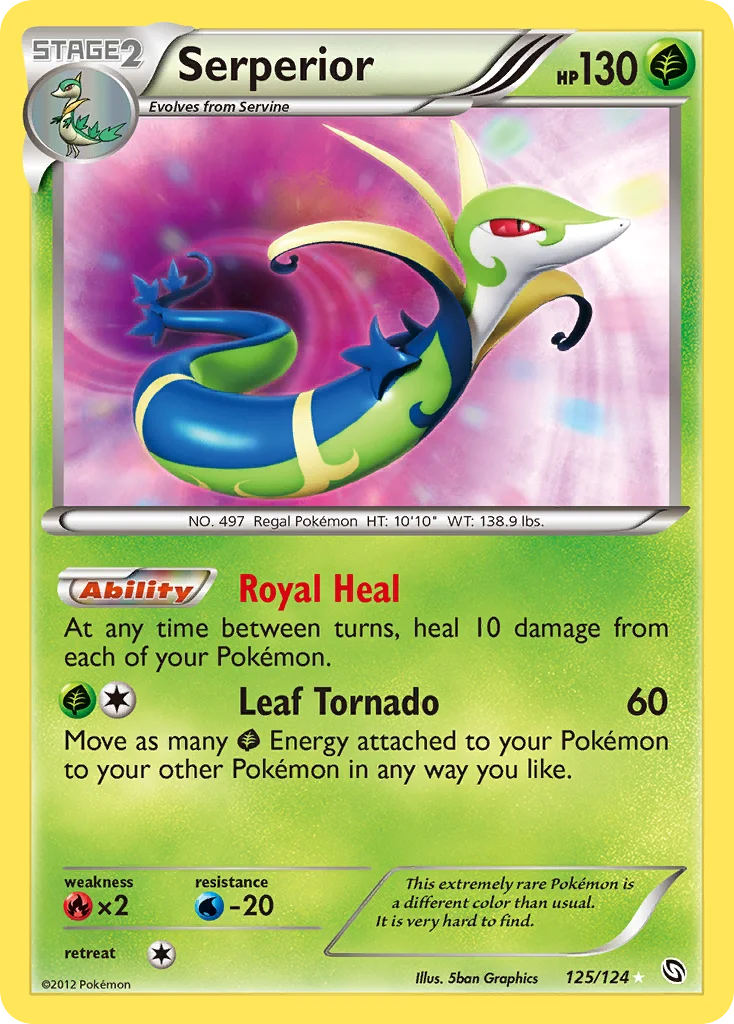 Serperior Pokemon card