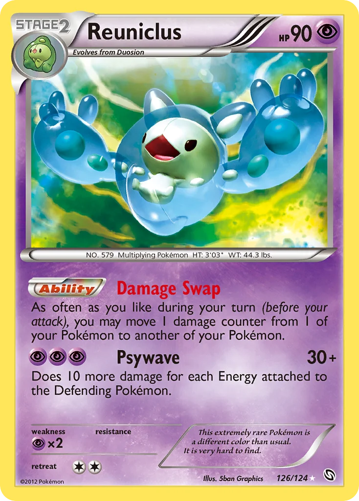 Reuniclus Pokemon card