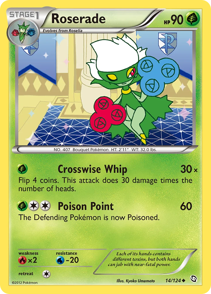 Roserade Pokemon card