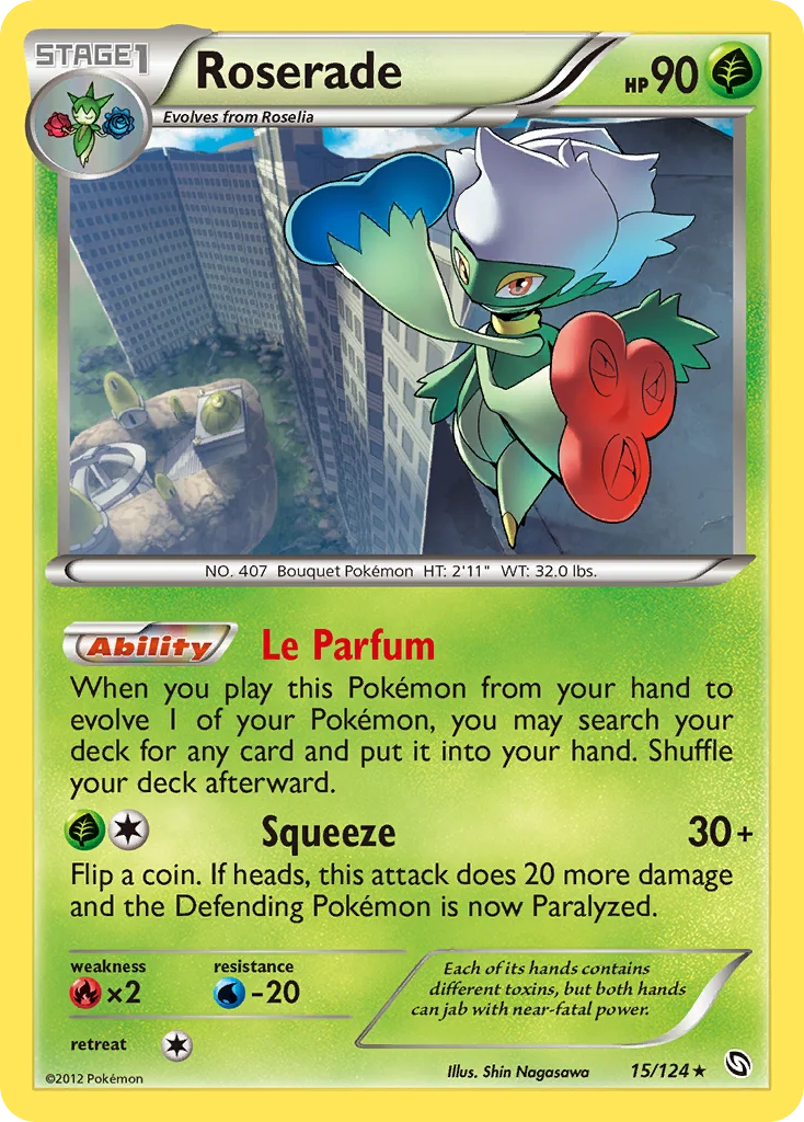 Roserade Pokemon card